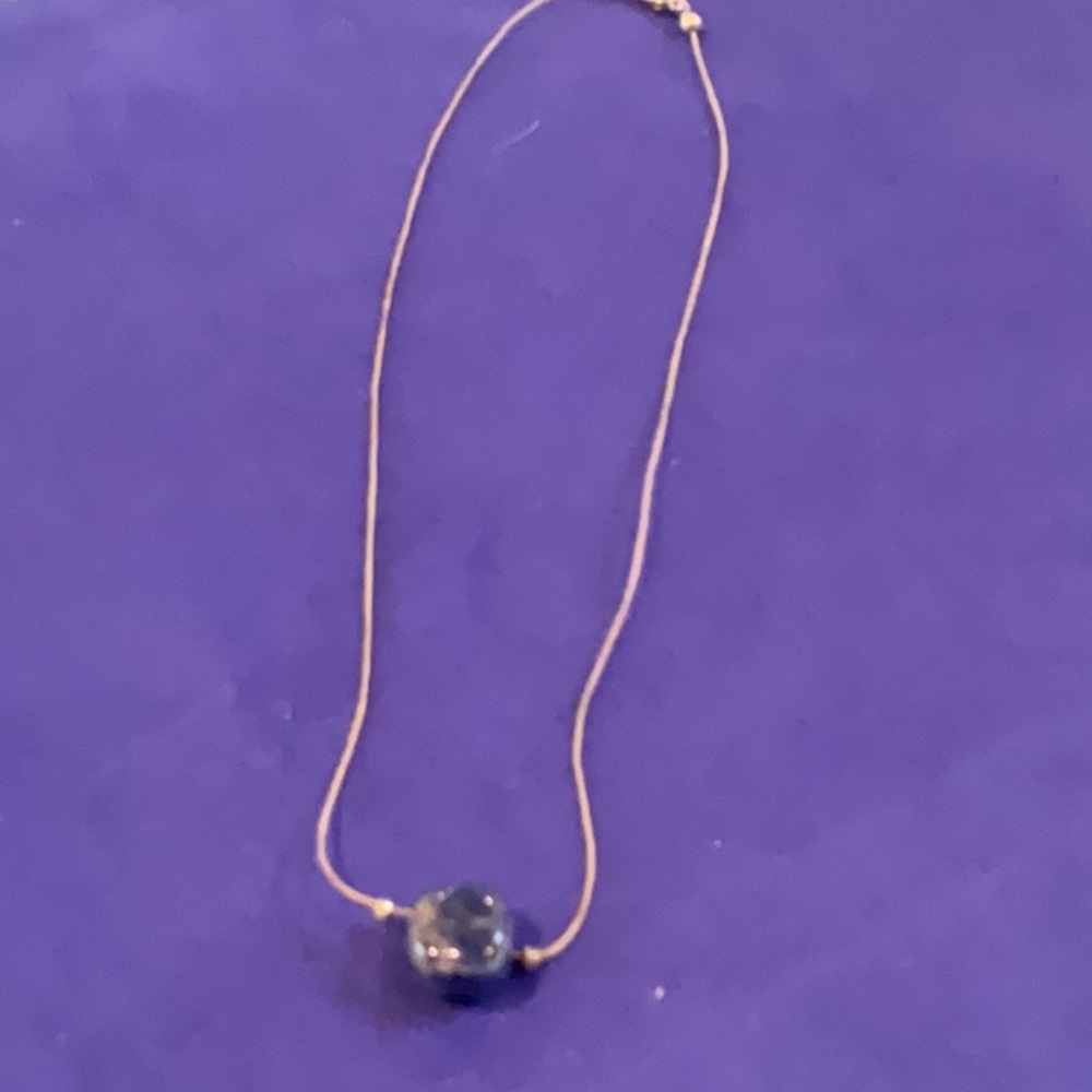 Beautiful blue stone pendant on chain